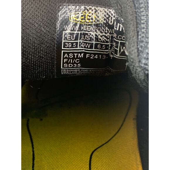 Keen Utility Sparta ESD Women’s Safety Work Shoes Size 9W Black/Gray Flannel - Picture 8 of 8